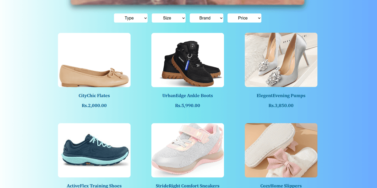Shoe Shop Website