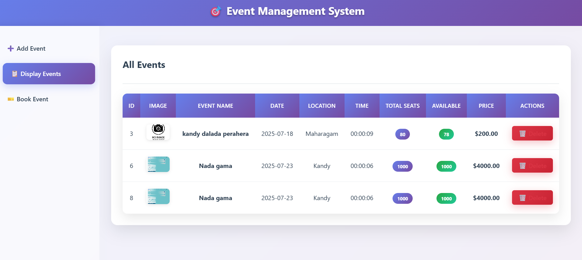 Event Management System